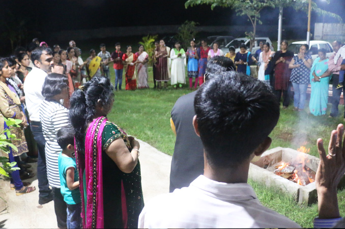 People thronged into the Night Vigil held at Prayer center by Grace Ministry in Mangalore here on Sep 2, 2017. Many received countless miracles, healing, and deliverance. 